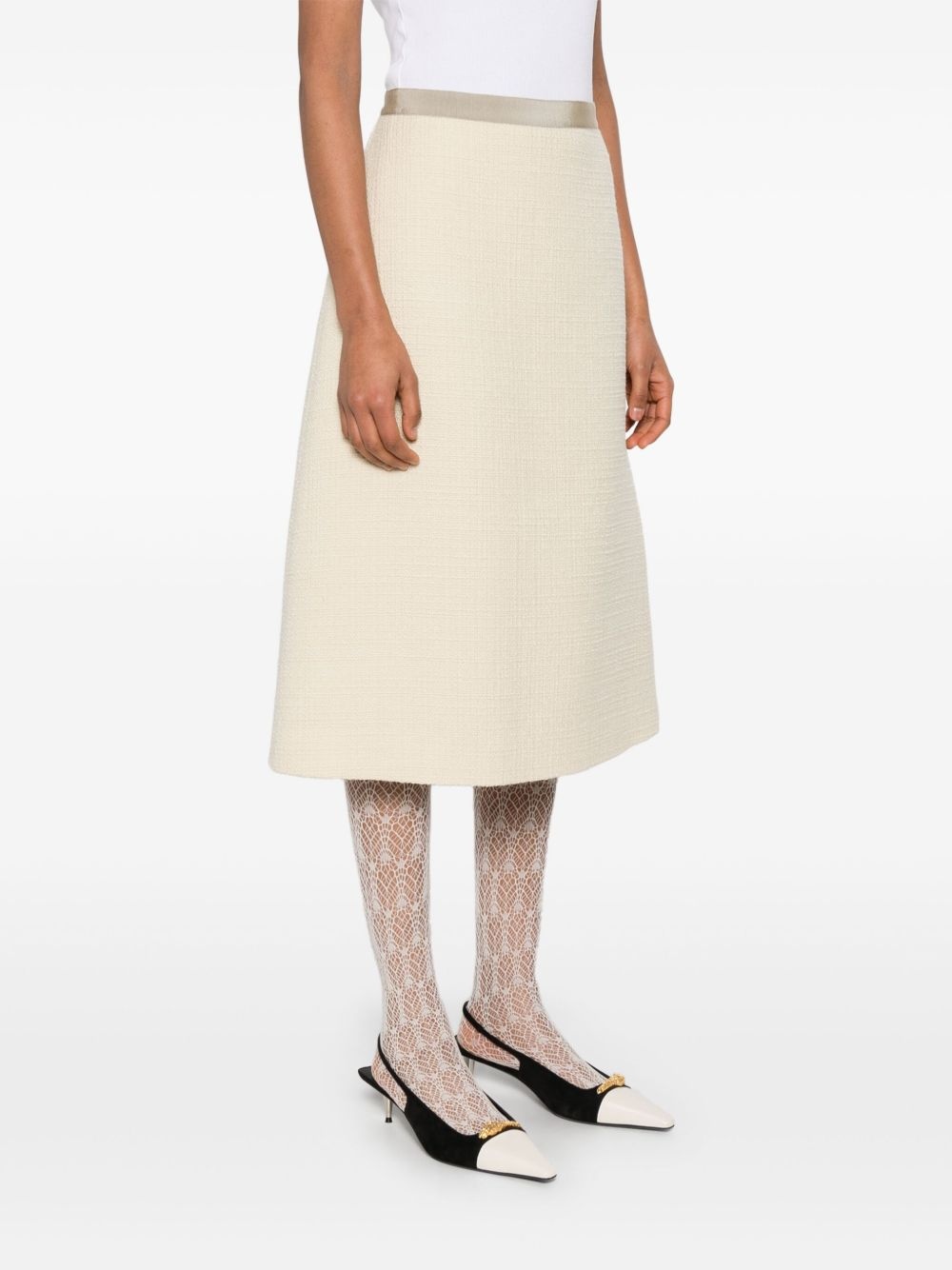 tweed midi skirt - 3