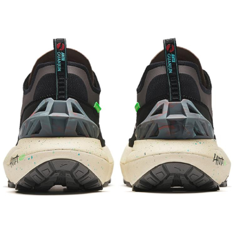 ANTA Champion Collection Running Sneakers 'Black Grey Pink' 112416609A-2 - 4