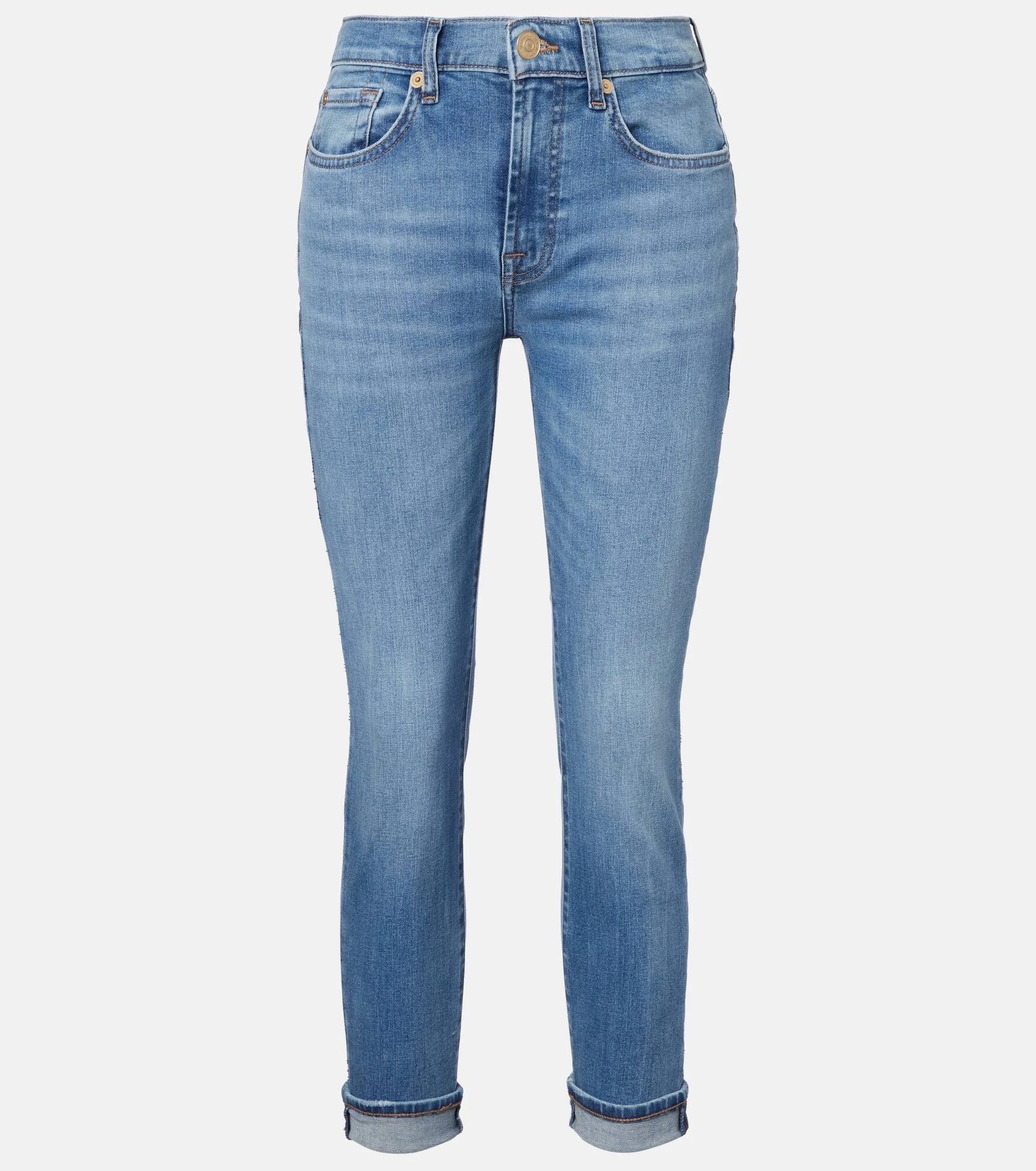 Mid-rise slim jeans - 1