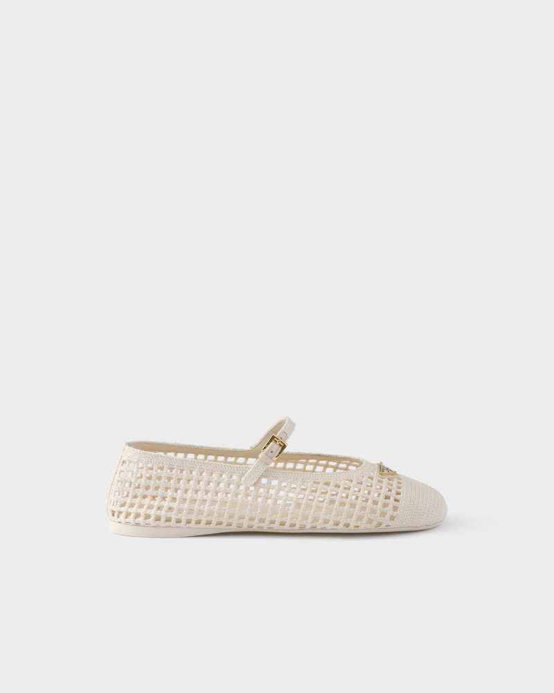 Prada Crochet ballerinas outlook