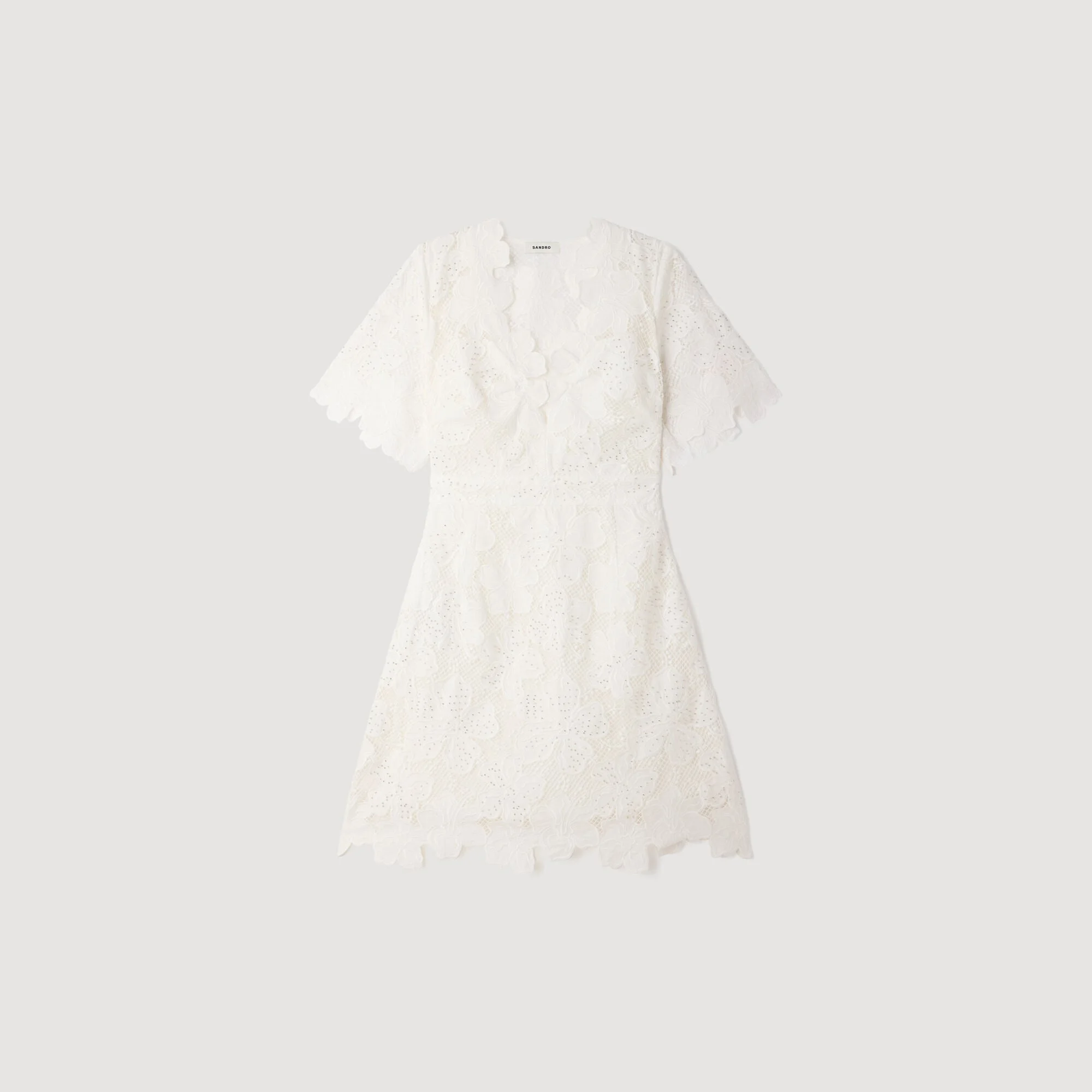 FLOWER PRINT MINI DRESS - 1