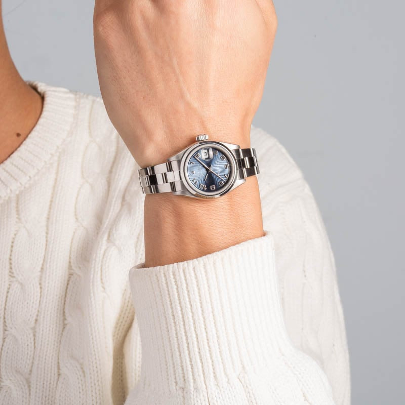 Rolex Ladies Datejust 79160 Blue Concentric Dial - 5