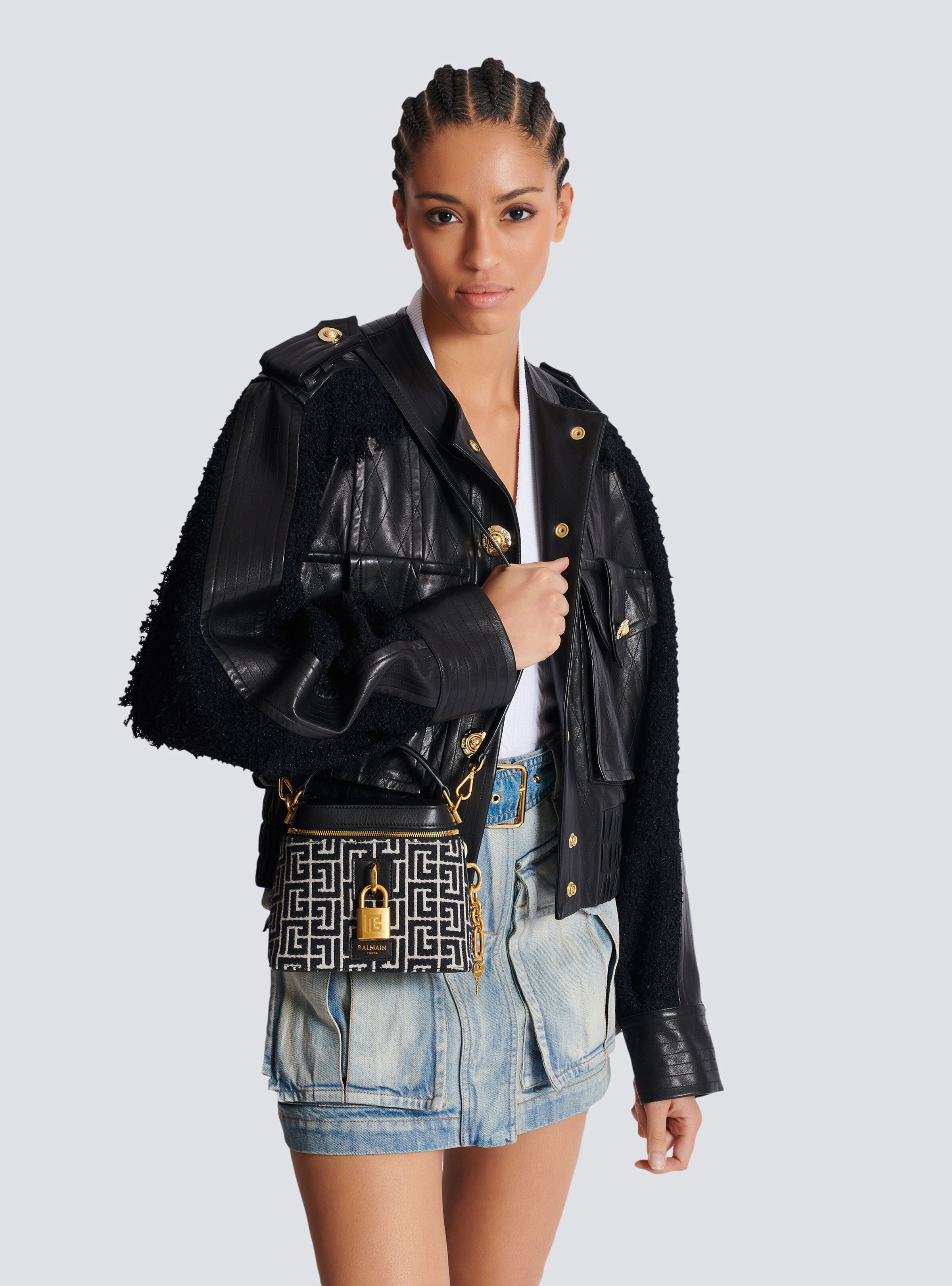 Pulse Vanity bag in monogrammed jacquard canvas and leather - 8