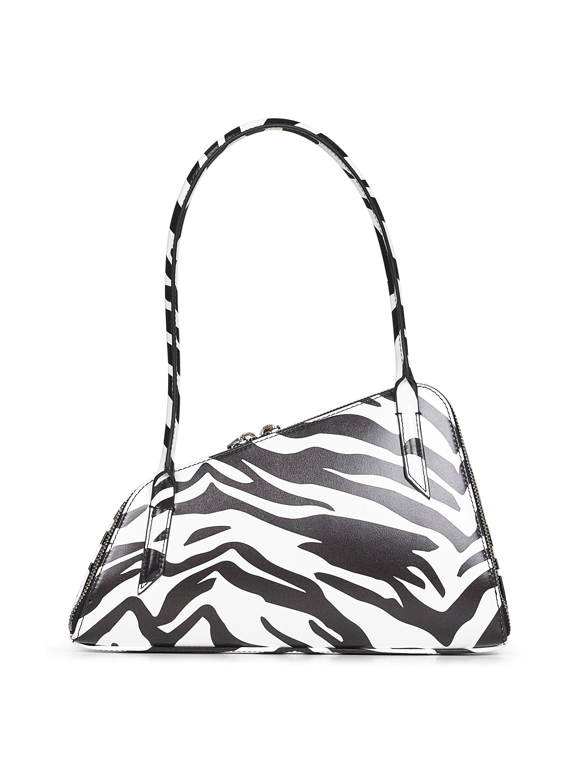 The Attico Women Black And White "Sunrise" Shoulder Bag - 3