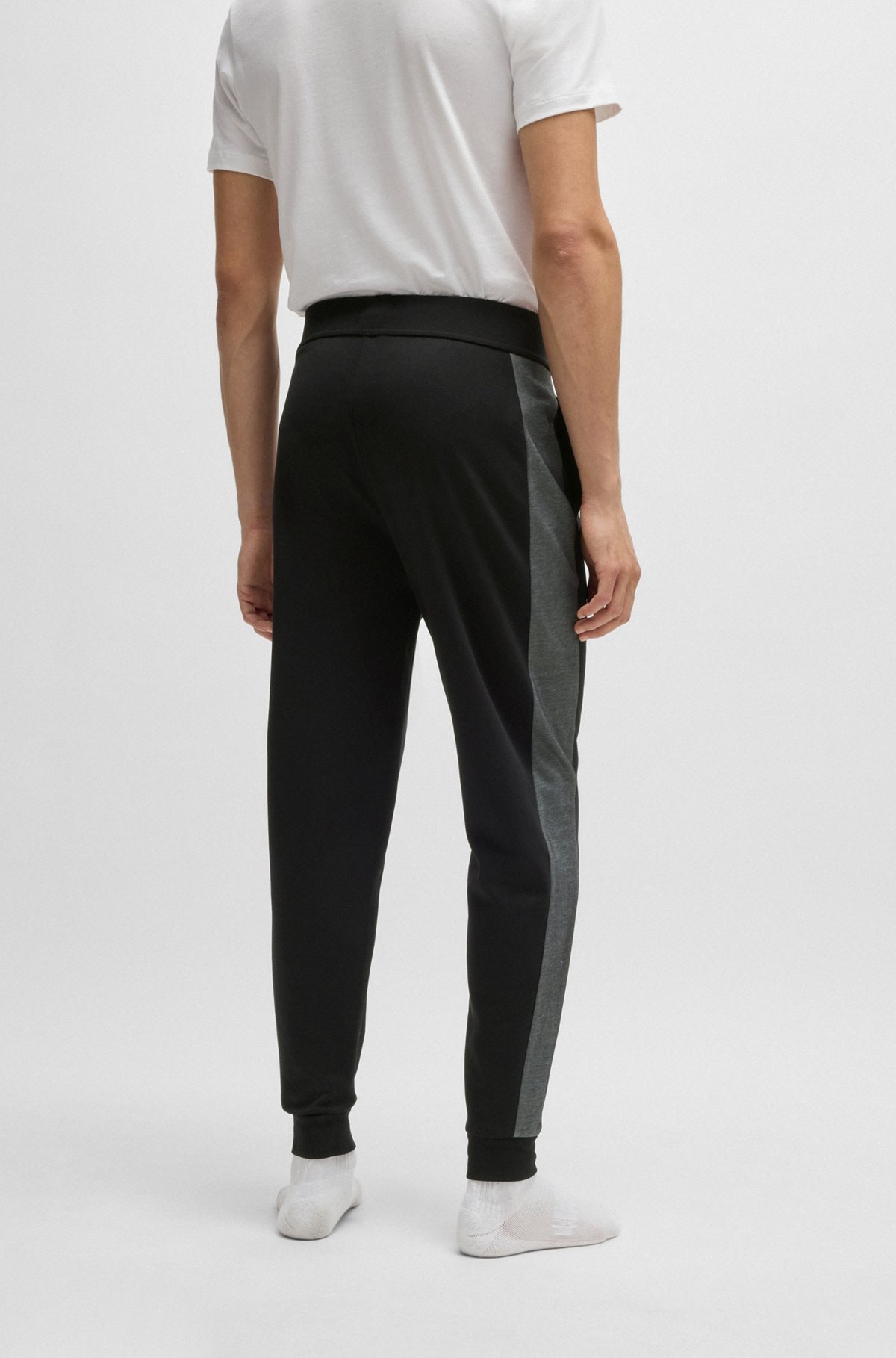 TRACKSUIT BOTTOMS WITH FOIL-PRINT LOGO - 4