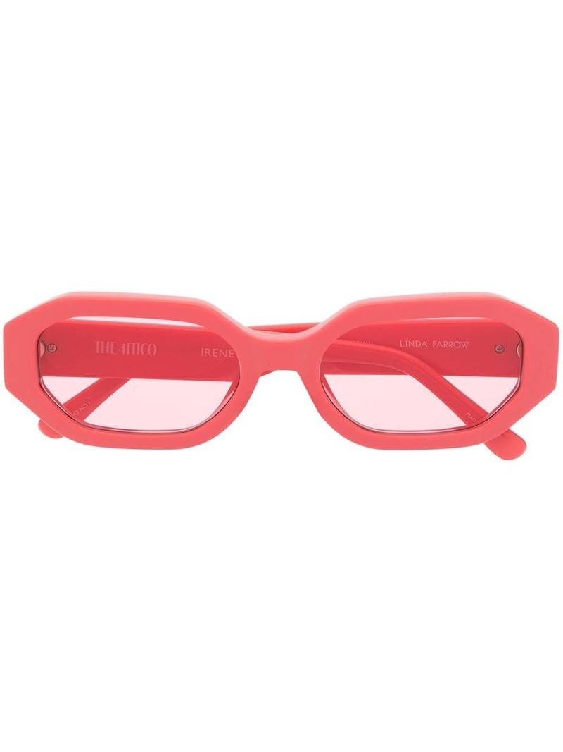 x The Attico Irene oval-frame sunglasses 1
