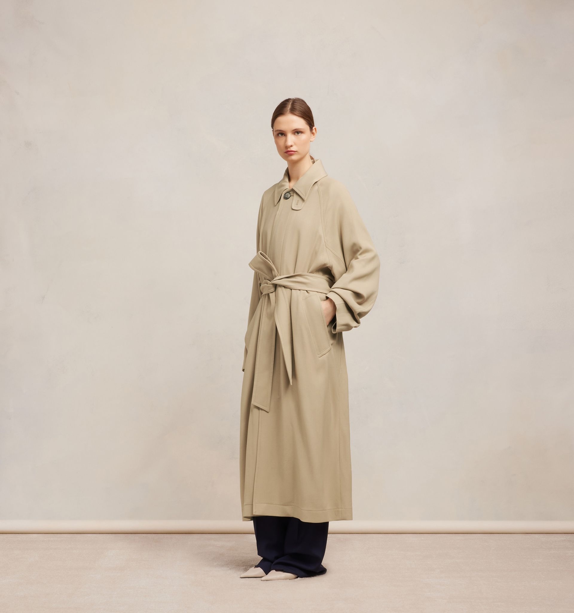 Long Belted Coat - 4