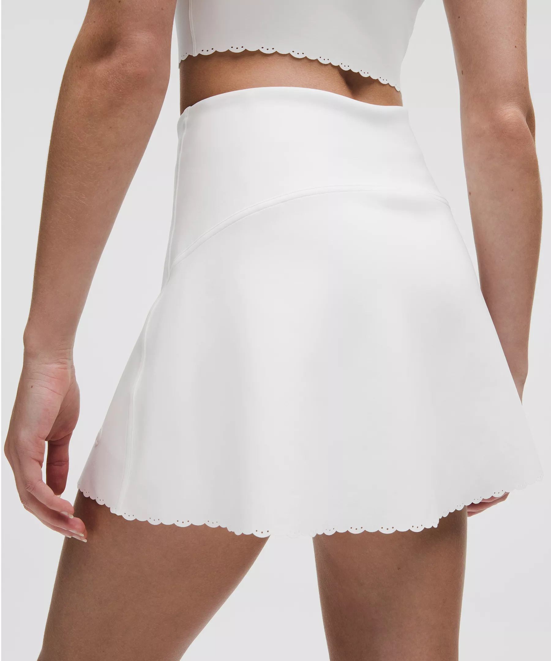 Scallop-Hem High-Rise Tennis Skirt - 6