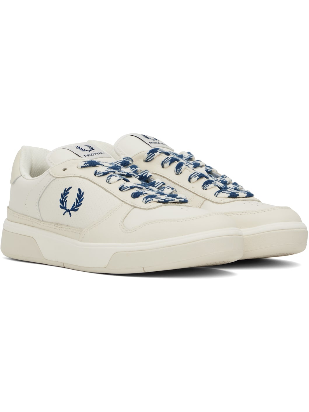 Off-White & Navy B300 Sneakers - 4