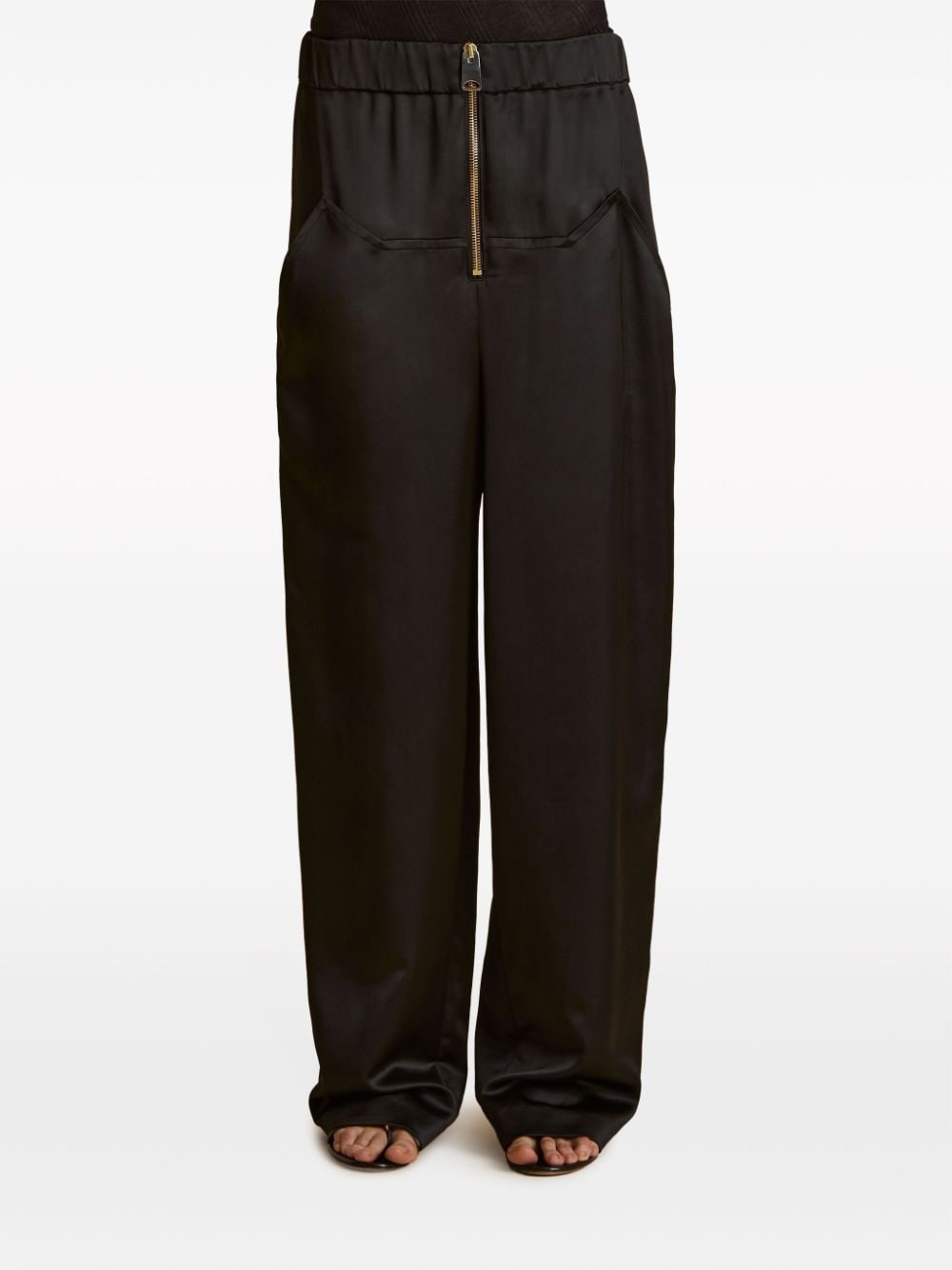 The Felton panelled straight-leg trousers - 3