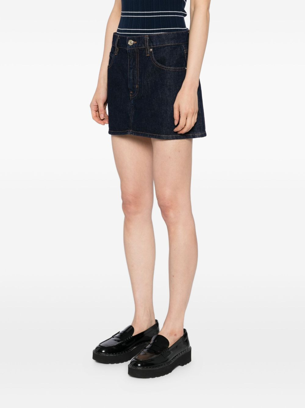 denim mini skirt - 3