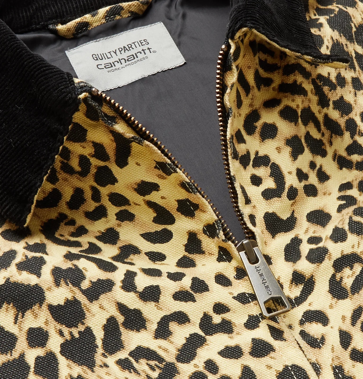 + Wacko Maria Corduroy-Trimmed Leopard-Print Cotton-Canvas Jacket - 10