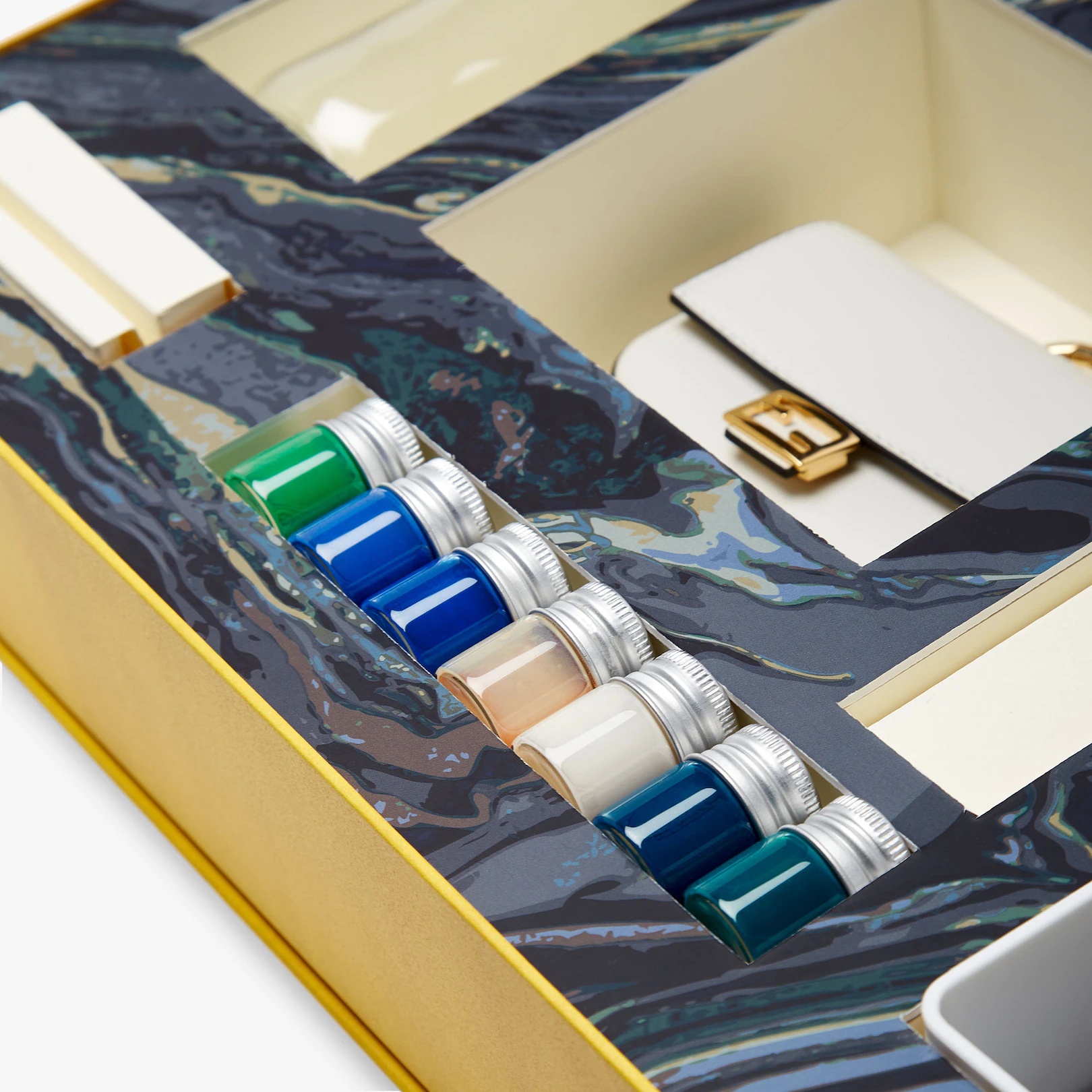 Leather charm with Fendi marbling kit - 3