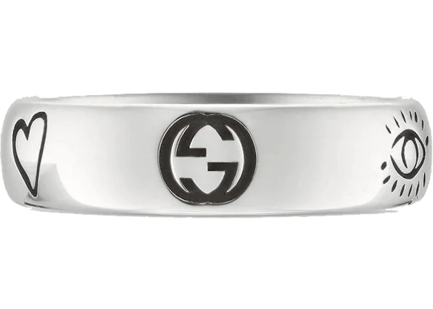 Gucci Blind For Love Ring Silver - 2
