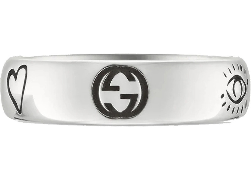 GUCCI Gucci Blind For Love Ring Silver outlook