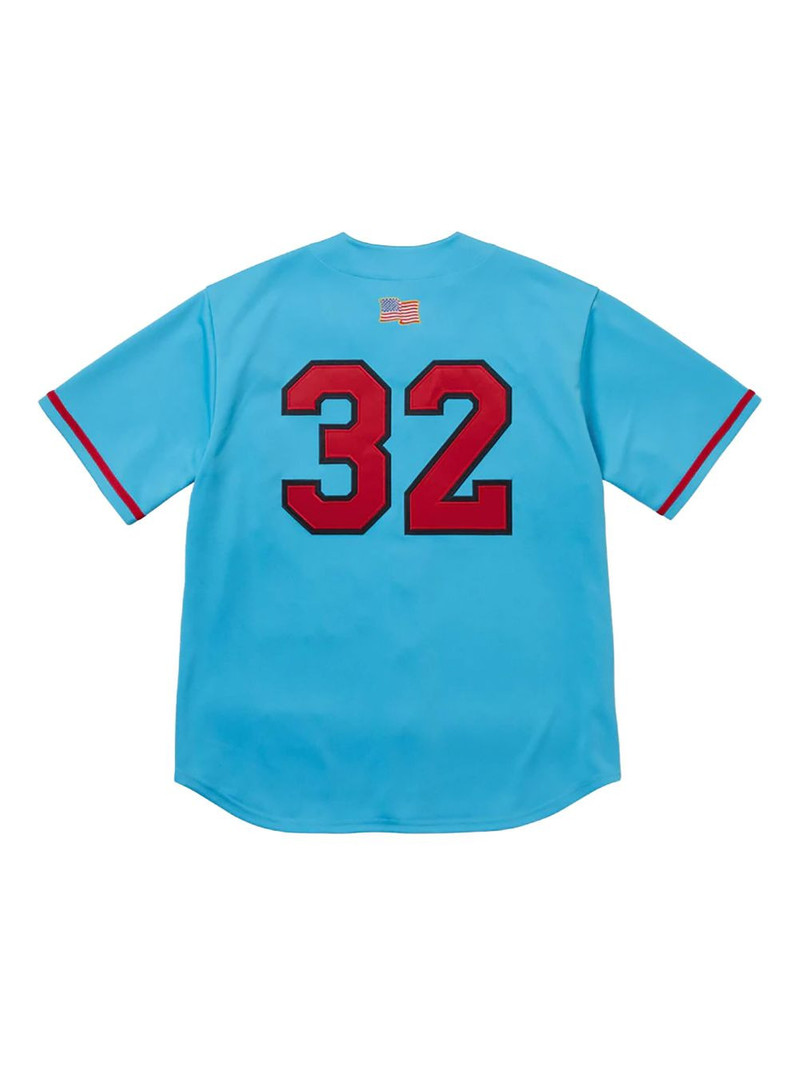 Supreme Stadium Swords Baseball "Blue" T-shirt outlook