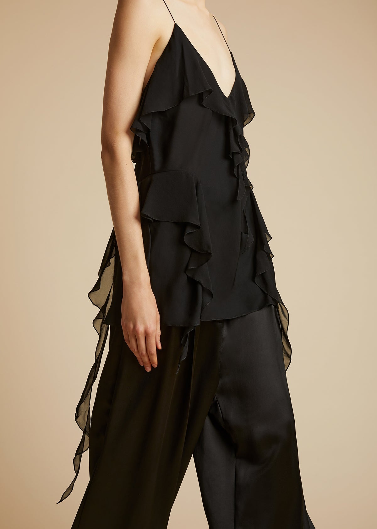 The Piet ruffled silk top - 7