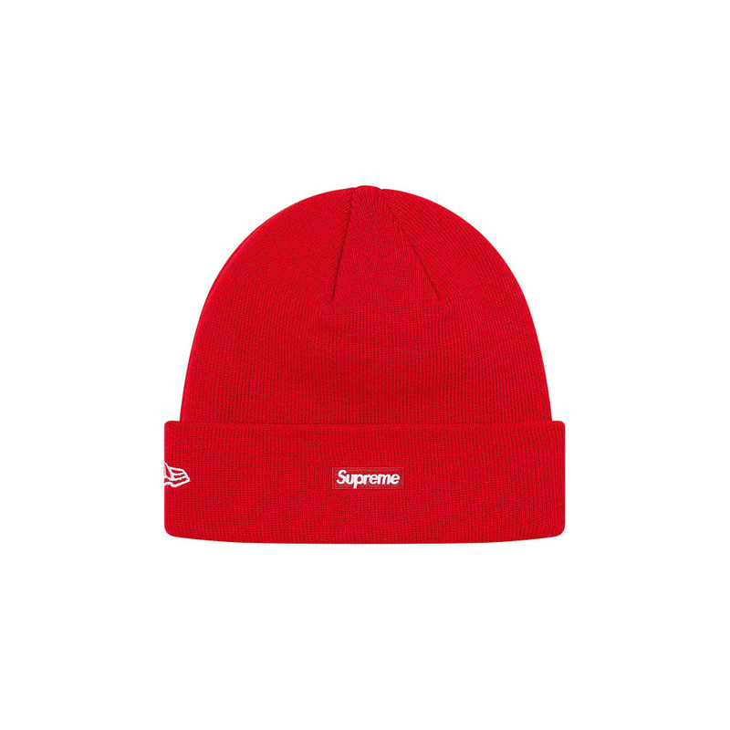 Supreme Supreme x New Era x Swarovski S Logo Beanie 'Red' outlook