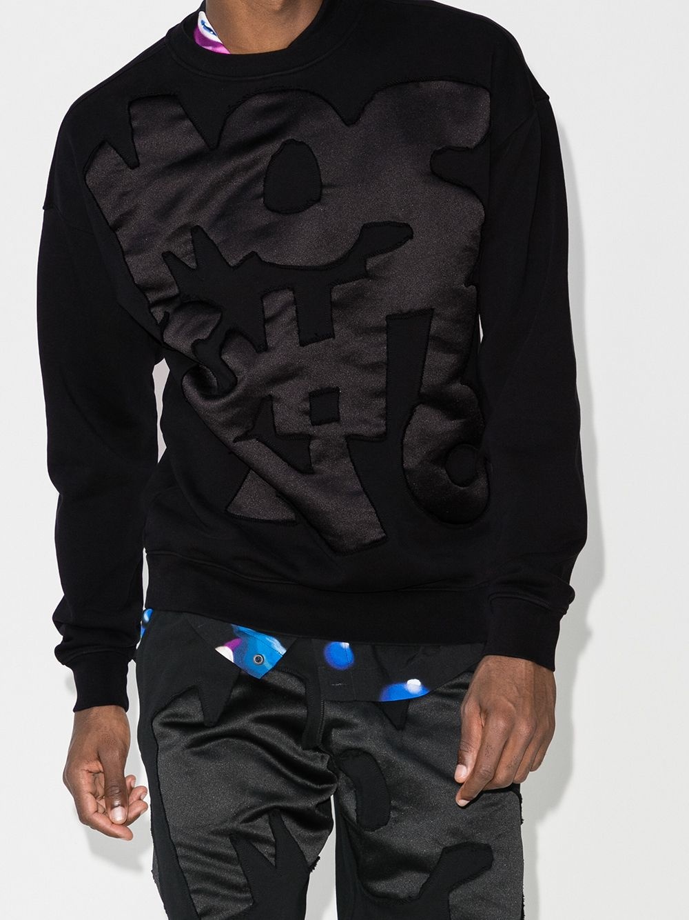 logo-appliqué sweatshirt - 2