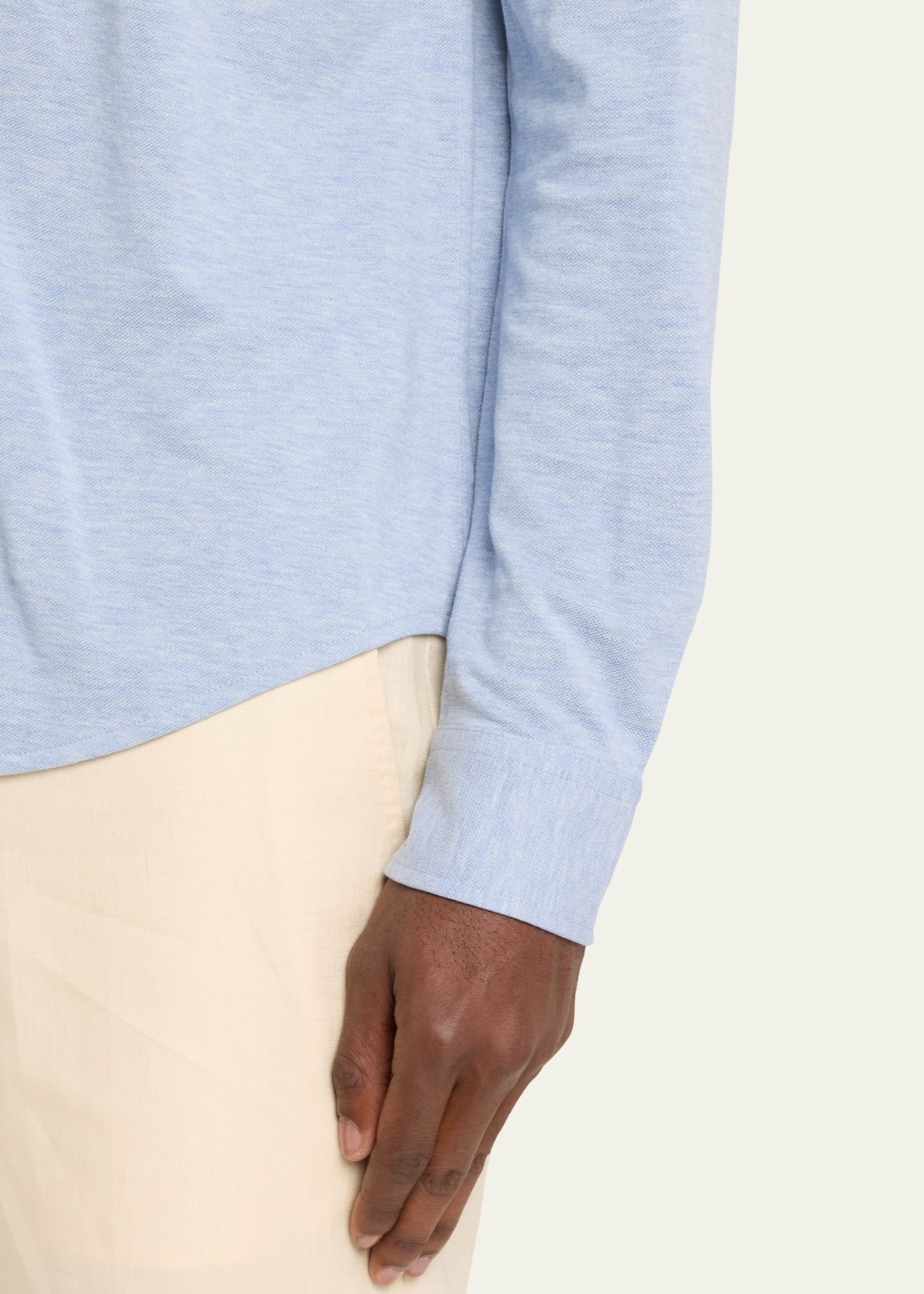 Men's Washed Pique Sport Shirt - 5