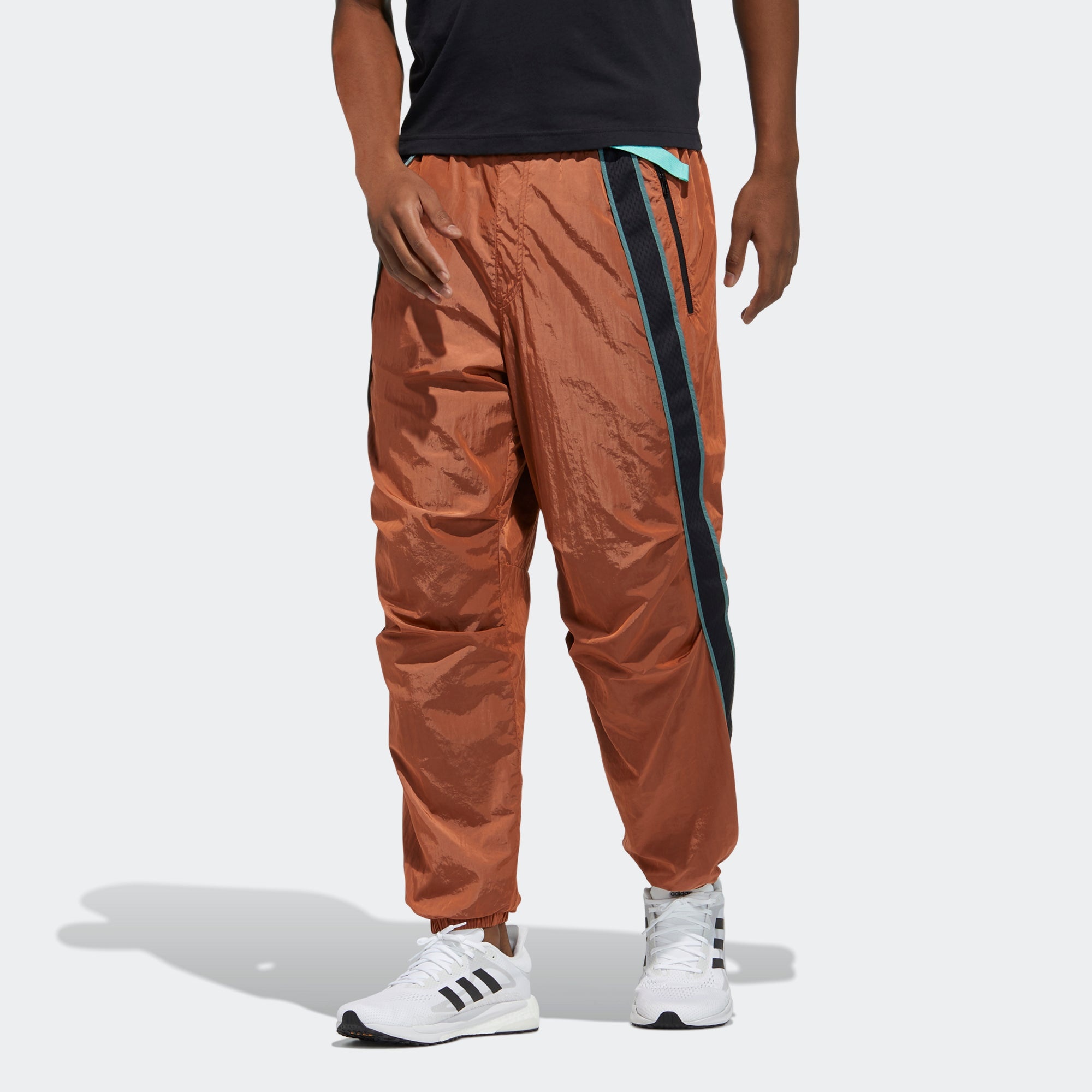 adidas Ub Pnt Wv Astro Contrasting Colors Woven Bundle Feet Sports Pants Orange Yellow GP0831 - 2