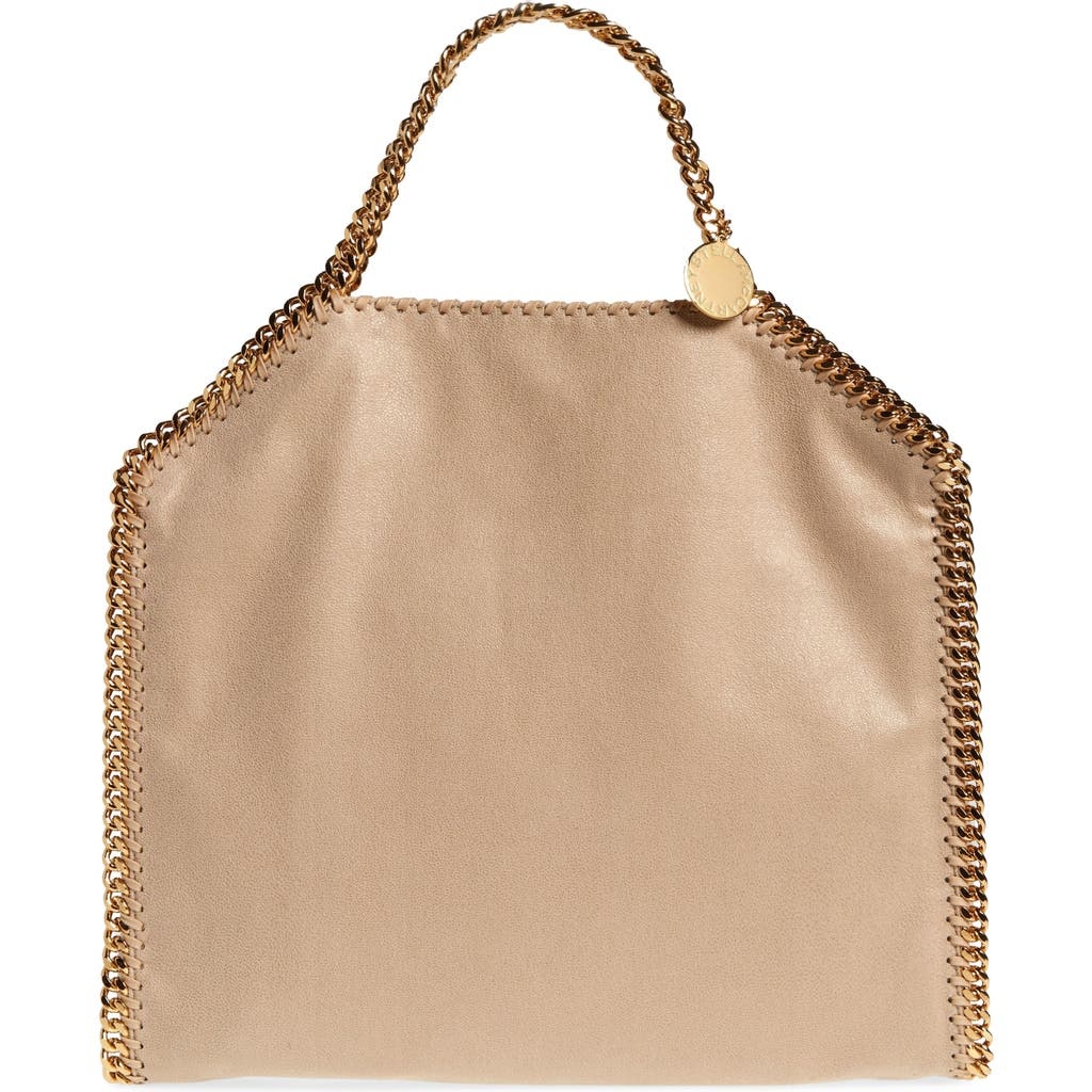 Stella McCartney Falabella Faux Leather Foldover Tote in 9300 Butter Cream at Nordstrom - 1