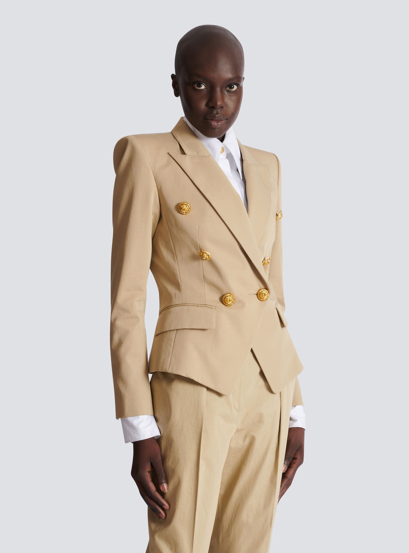 Gabardine 6-Button Jacket 7