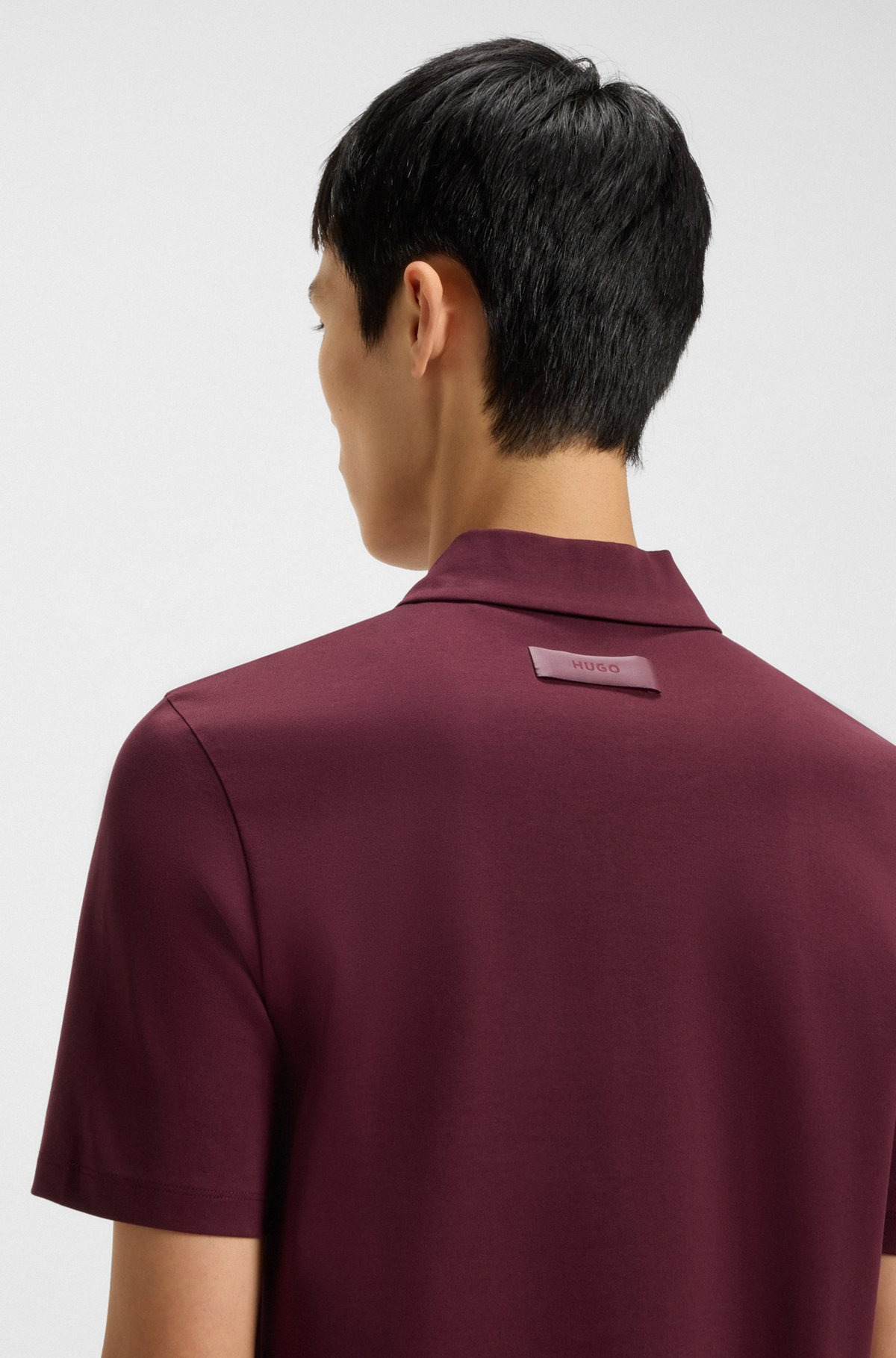 SLIM-FIT POLO SHIRT IN MERCERIZED COTTON - 3