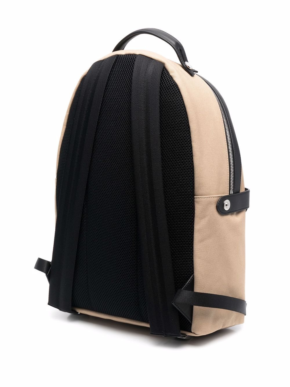 panelled logo backpack - 3