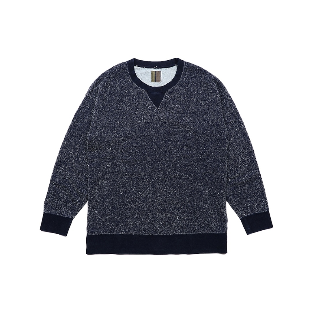 JUMBO SWEAT CREW L/S DK.INDIGO - 1