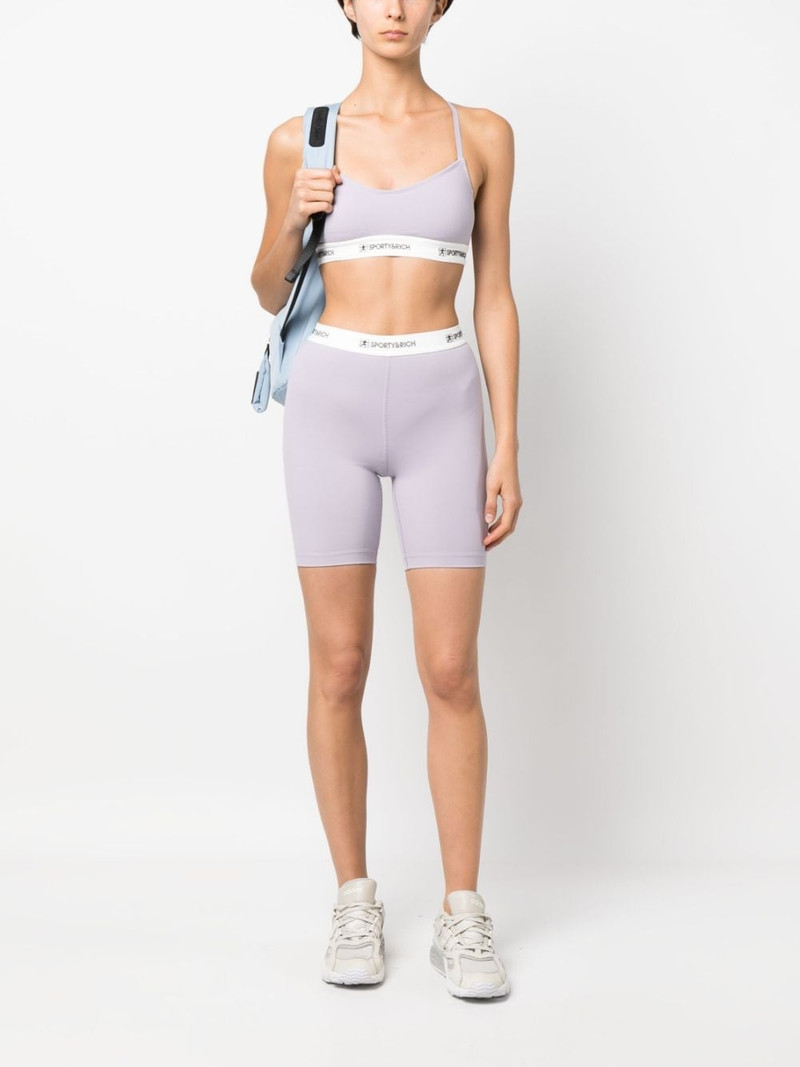 Sporty & Rich logo-underband crop top outlook