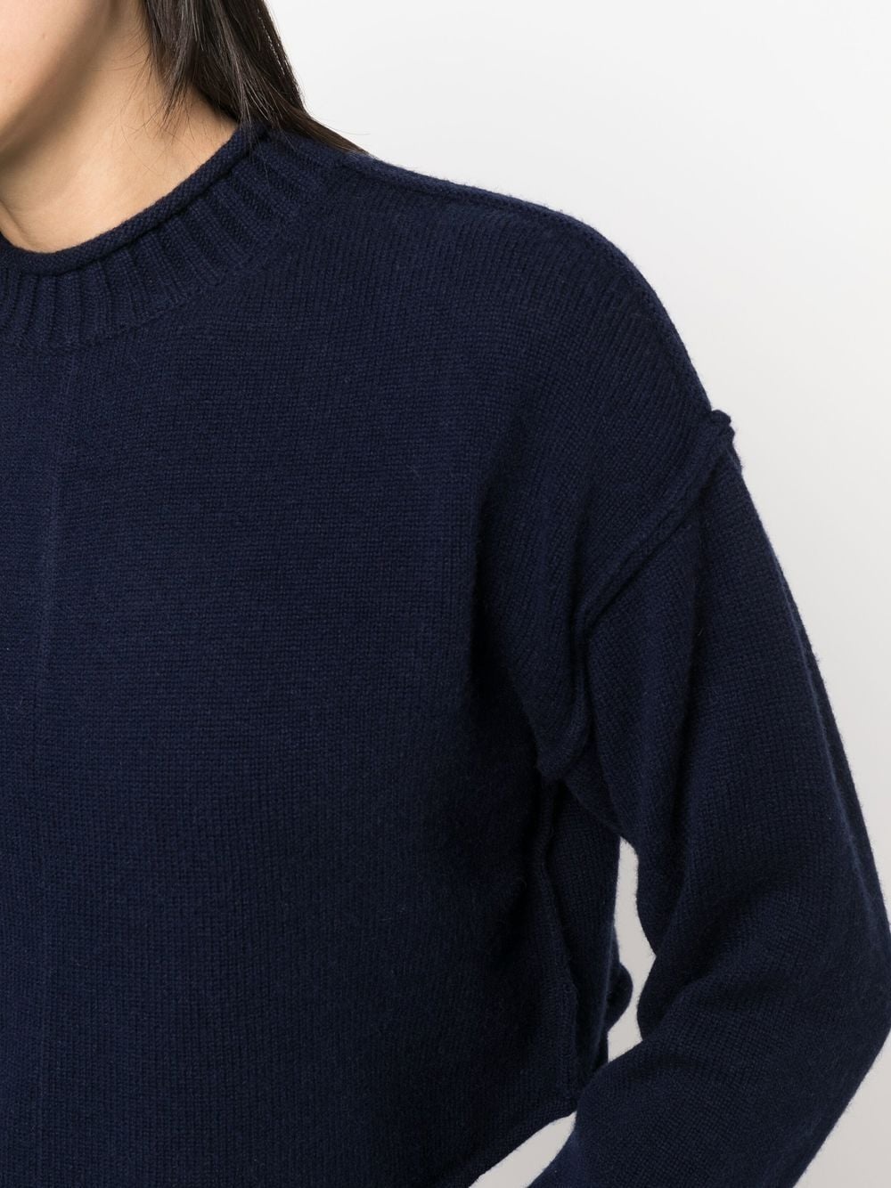 ribbed-knit cropped jumper - 5