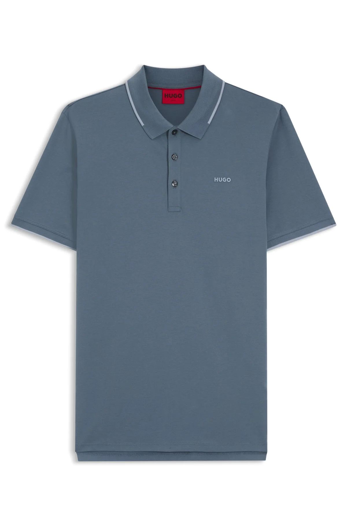 EMBROIDERED-LOGO SLIM-FIT POLO SHIRT IN STRETCH COTTON - 1
