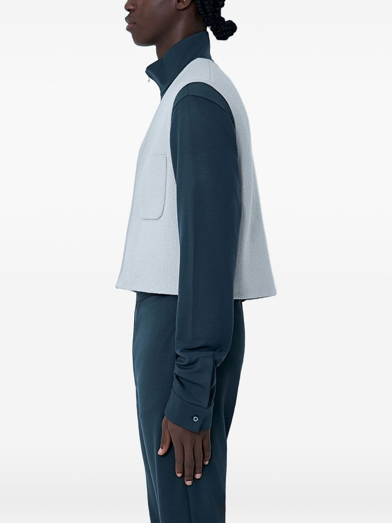 RIER patch-pocket V-neck gilet outlook