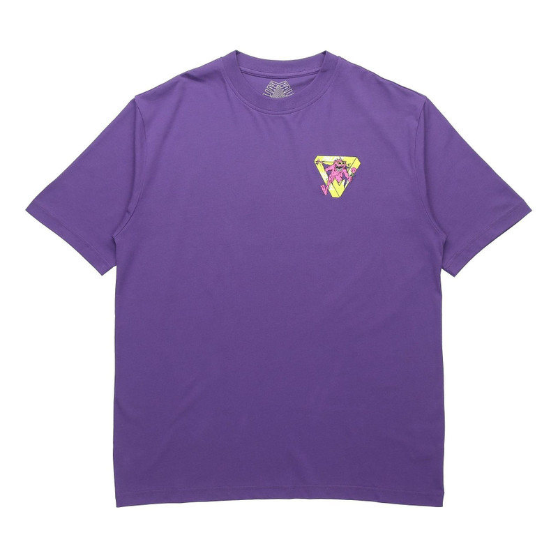 PALACE x M-Zone Crossover Small Tri-Ferg Pattern Short Sleeve Unisex Purple P20TS086 - 1