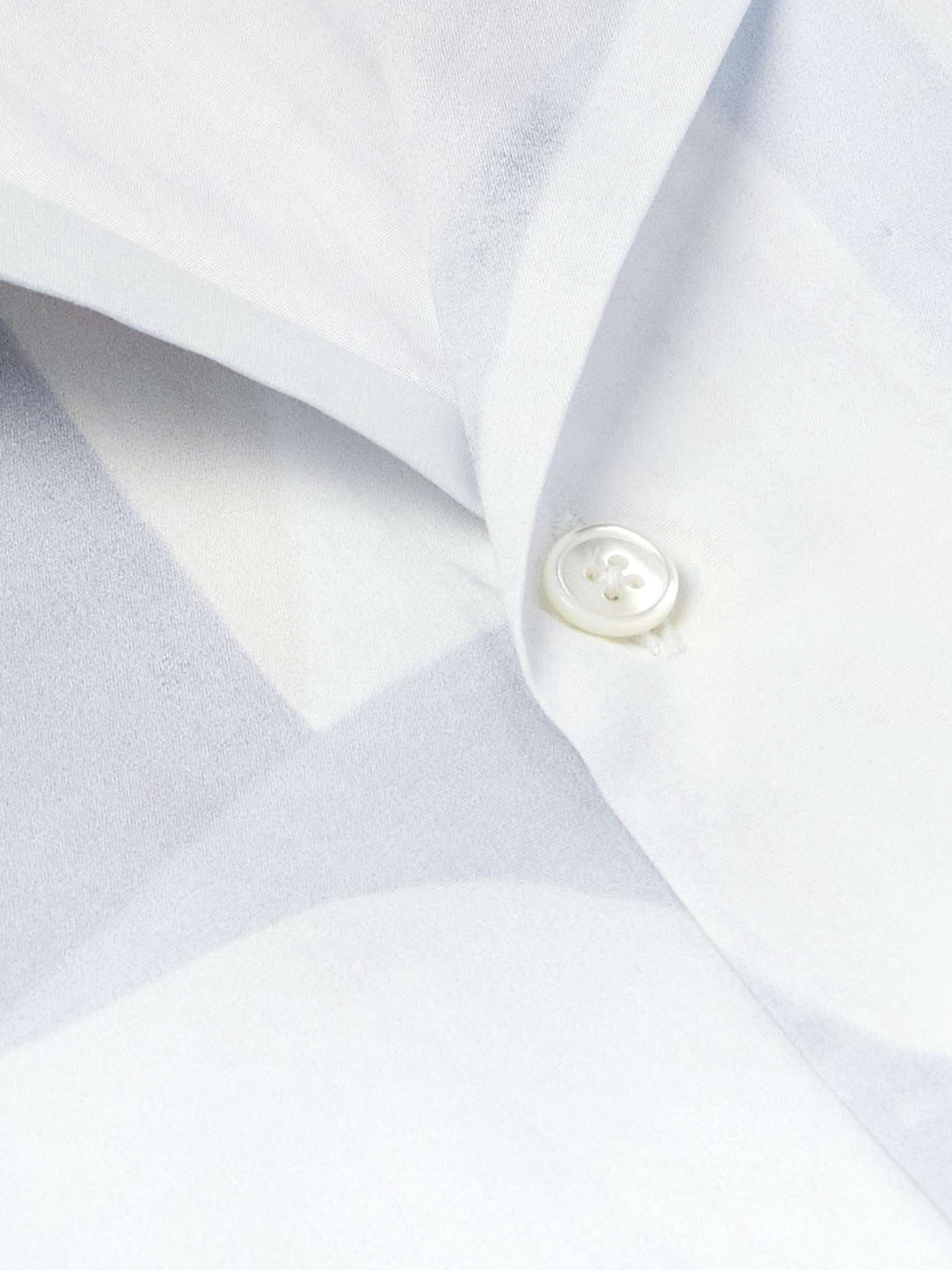 Convertible-Collar Printed Cotton-Poplin Shirt - 4