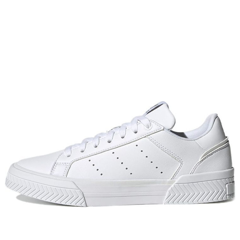 (WMNS) adidas Court Tourino 'Triple White' H05280 - 1