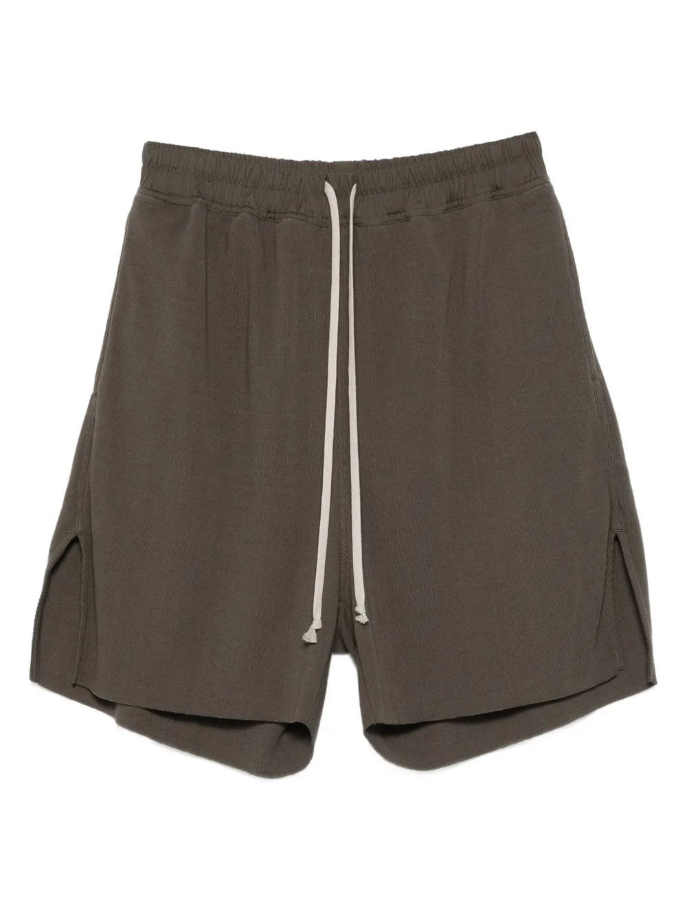 drawstring side-split shorts - 1
