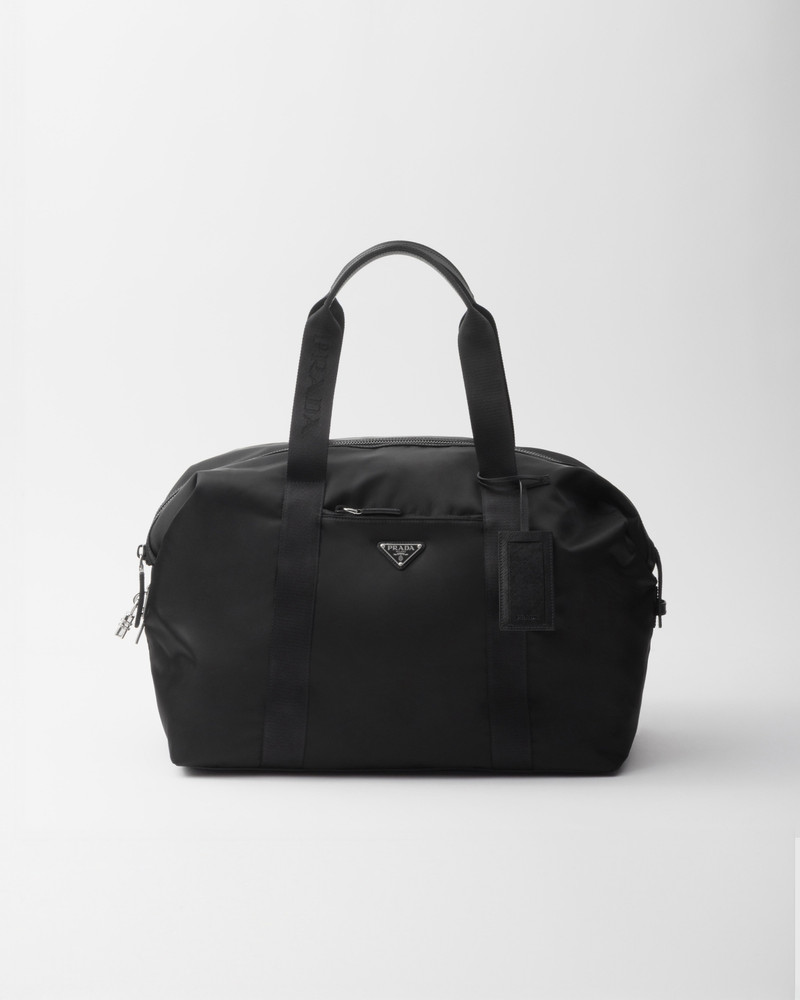 Re-Nylon and Saffiano leather duffle bag 1