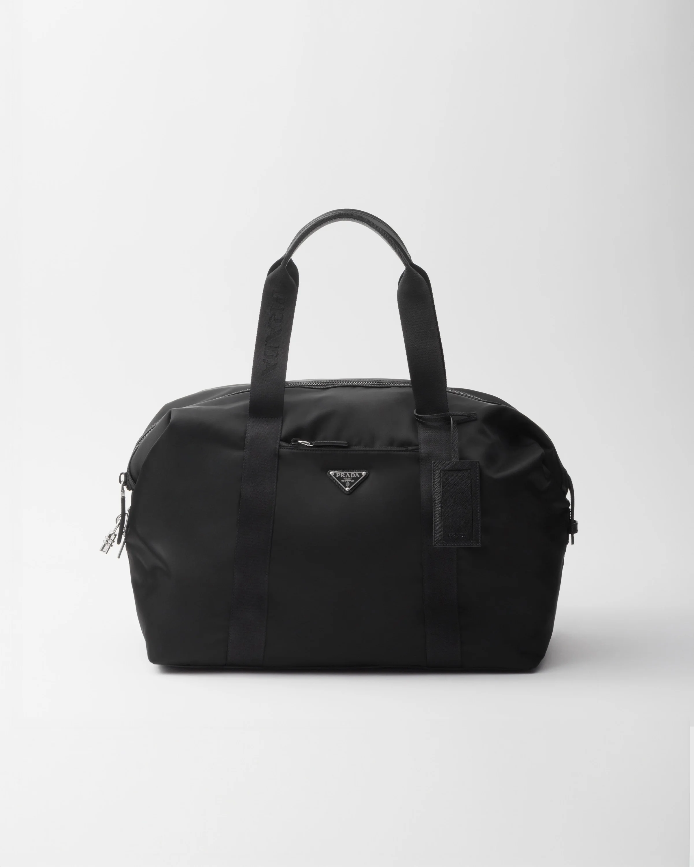 Re-Nylon and Saffiano leather duffle bag - 1