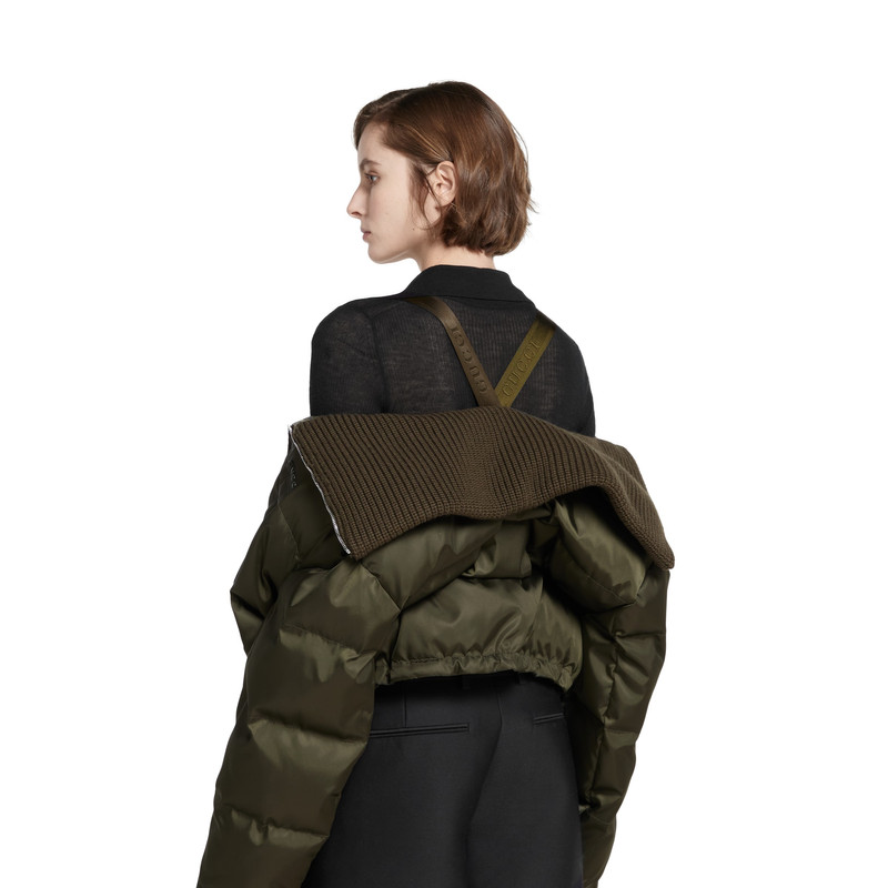 Fine gabardine nylon puffer jacket 6
