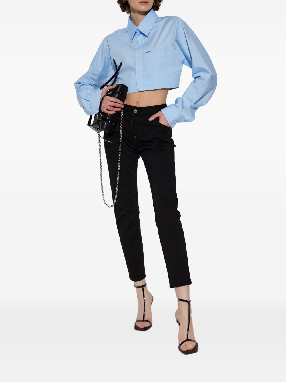 cropped jeans - 2