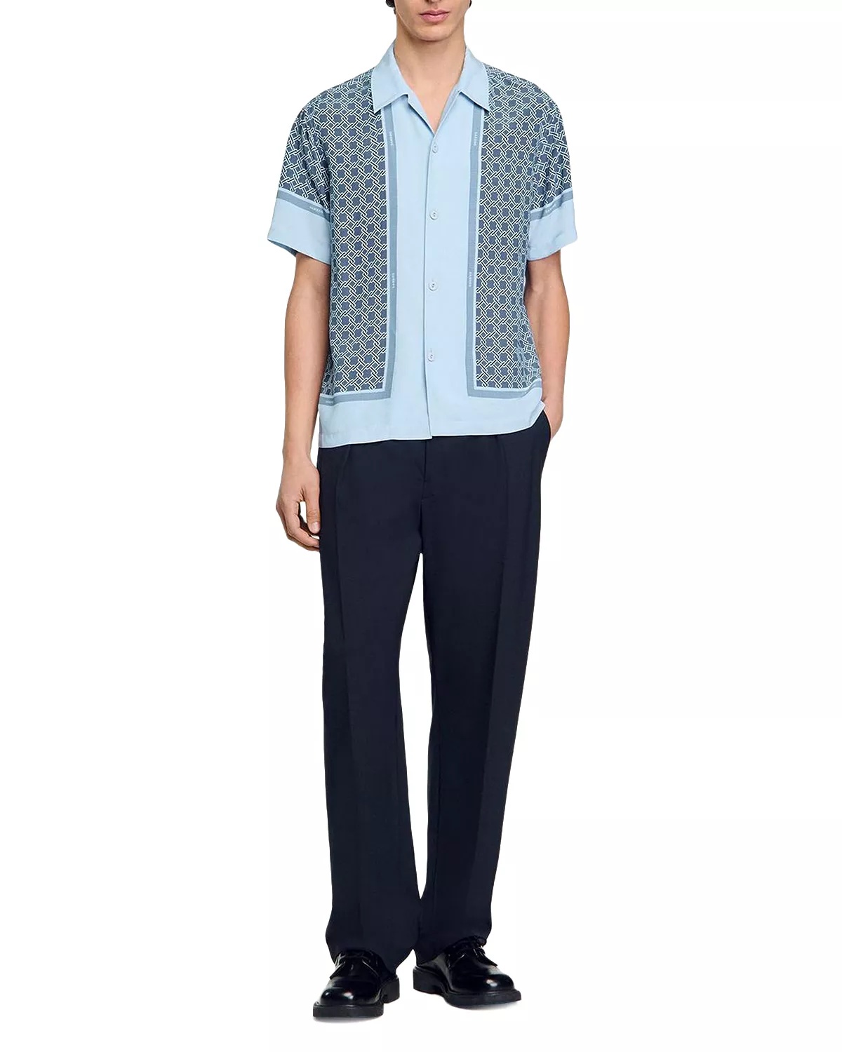 Short Sleeved Patterned Shirt - 2