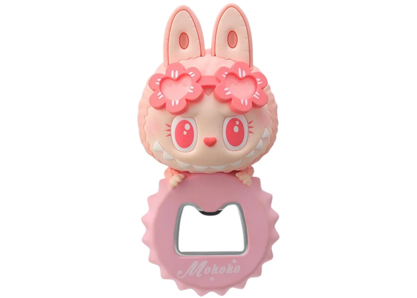 Pop Mart Labubu The Monsters Jump Into Summer Series Mokoko Bottle Opener Fridge Magnet - 1