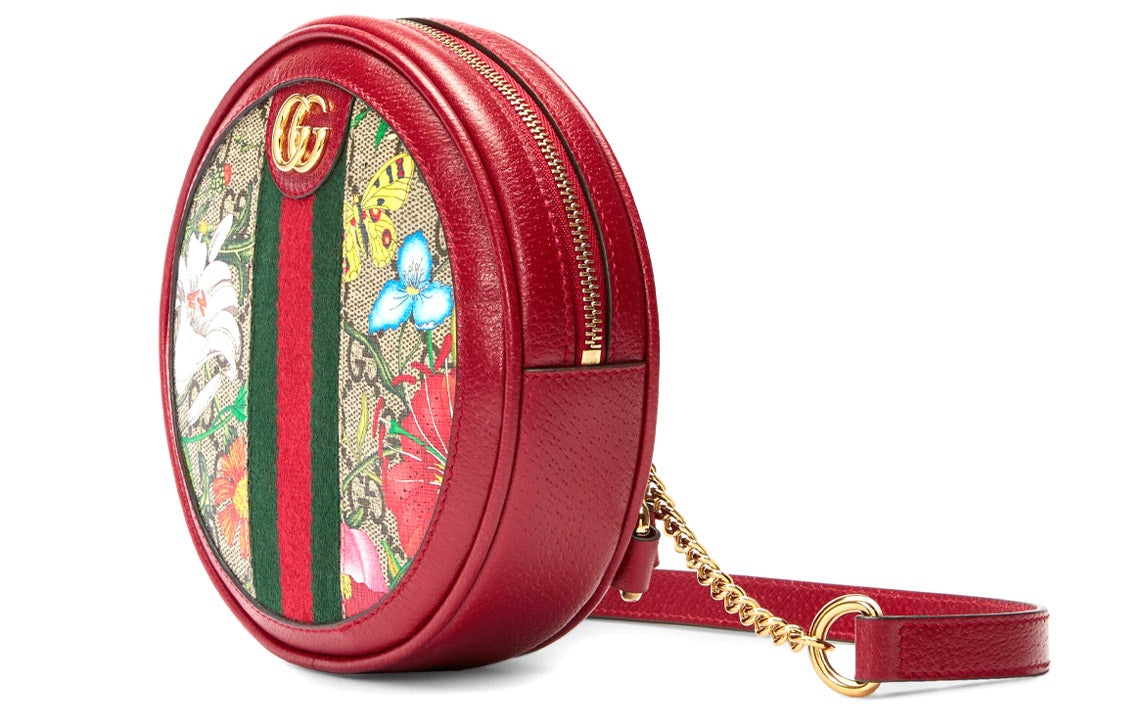 (WMNS) Gucci Ophidia GG Flora Mini Backpack 'Red' 598661-92YBC-8722 - 2