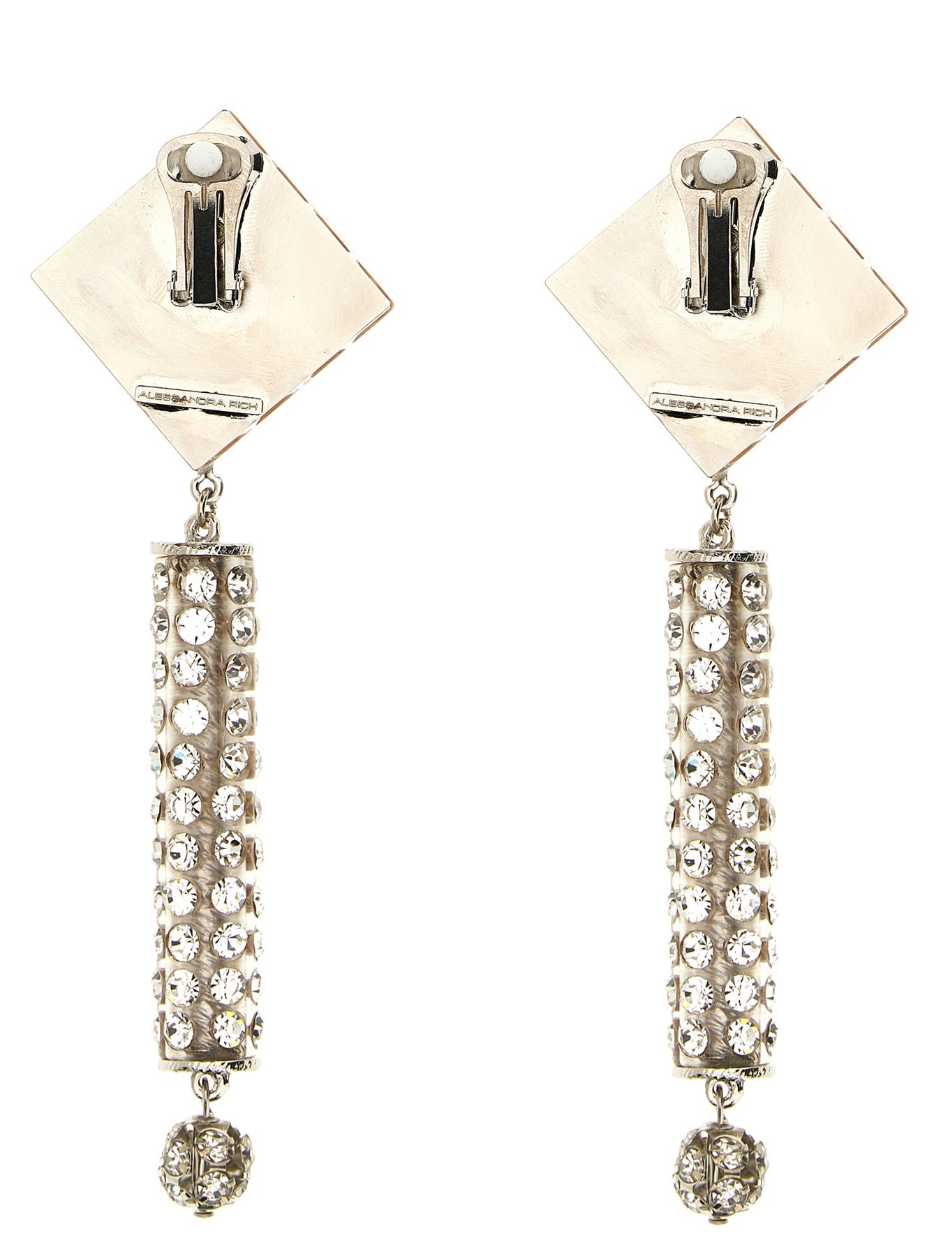 Crystal Earrings Jewelry Silver - 2