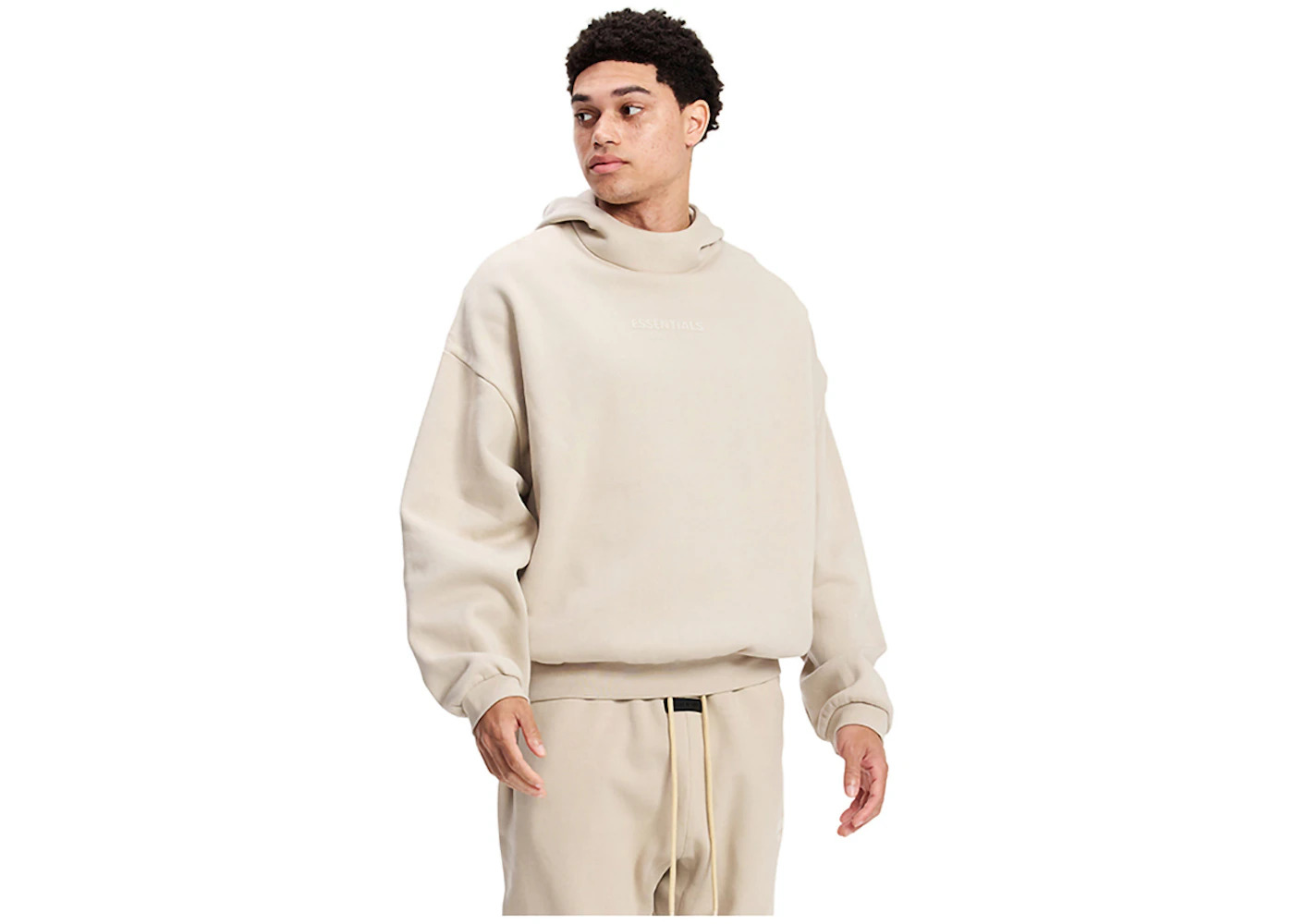 Fear of God Essentials Hoodie Silver Cloud - 3