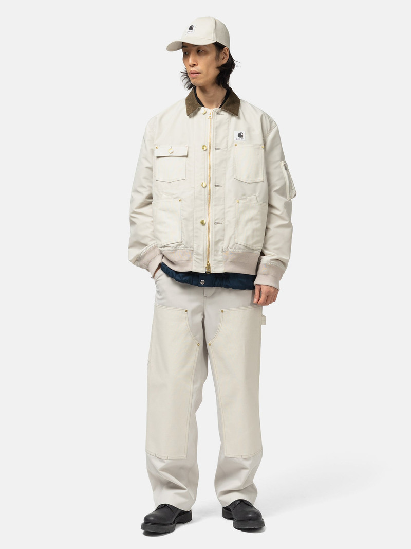 sacai x Carhartt WIP Nylon Twill x Duck Blouson Ivory outlook