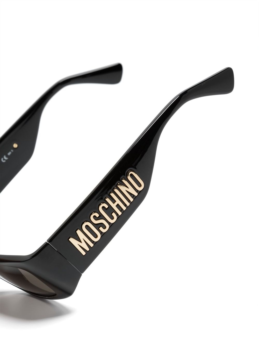 logo-lettering rectangle-frame sunglasses - 3