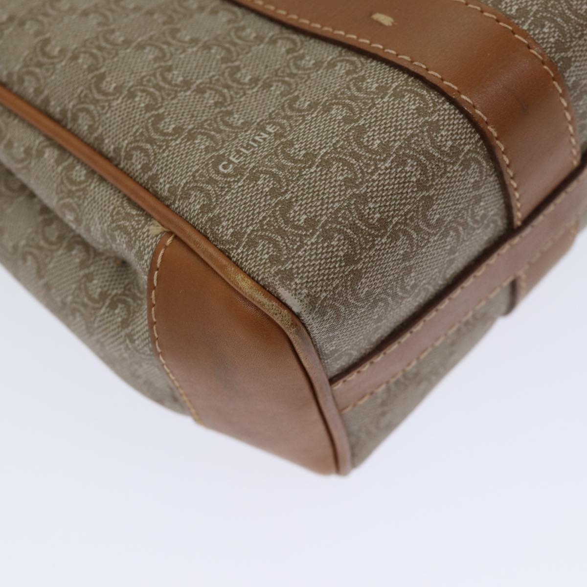 CELINE Macadam Canvas Hand Bag Beige - 13